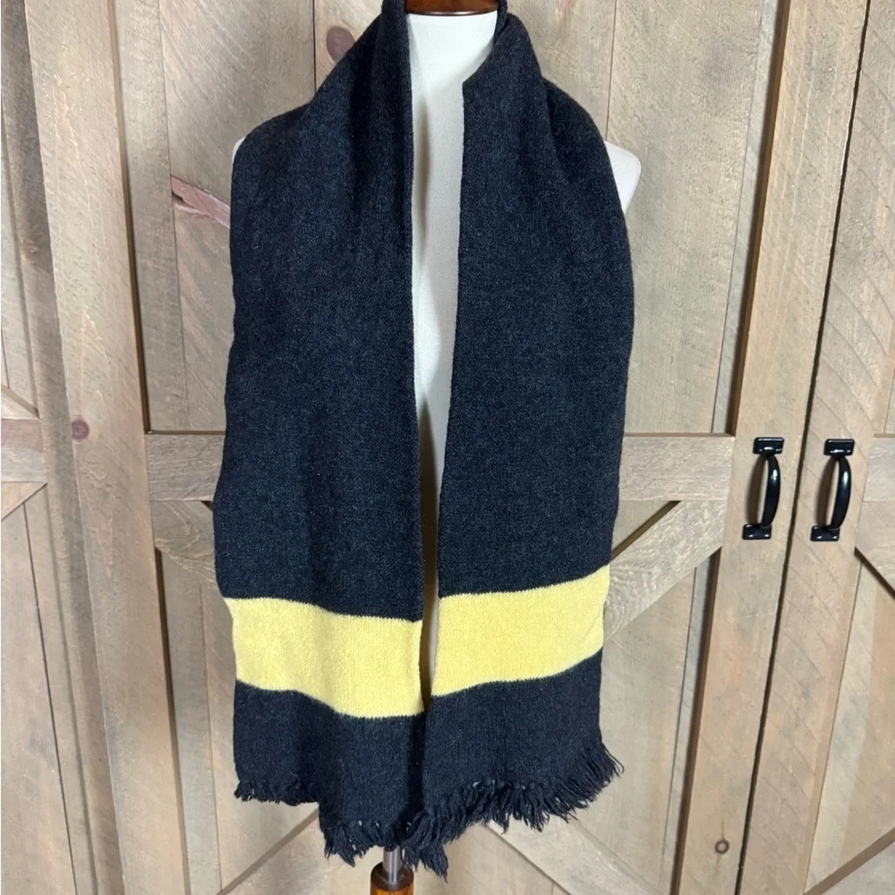 Vintage Christian Dior Monsieur wool scarf Made in Scotland